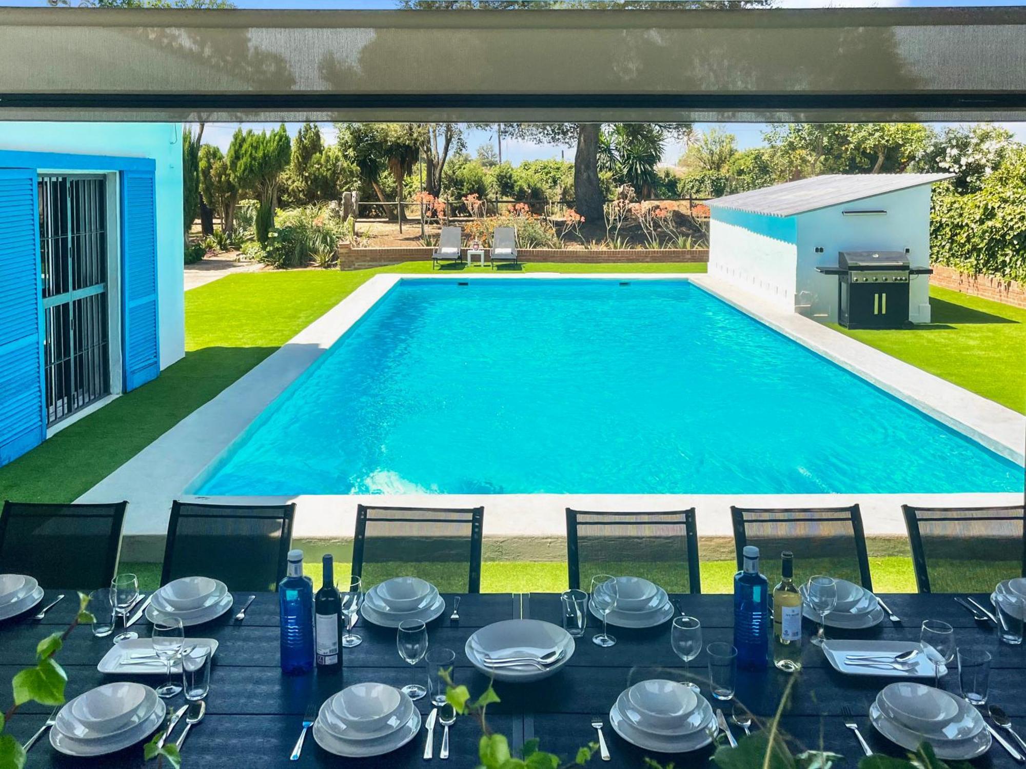 Villa San Patricio I Piscina Privada I Jacuzzi Spa I Bbq I Ps5 I Aire Acon I 3000M2 I 5Min-Centro Jerez de la Frontera Ngoại thất bức ảnh