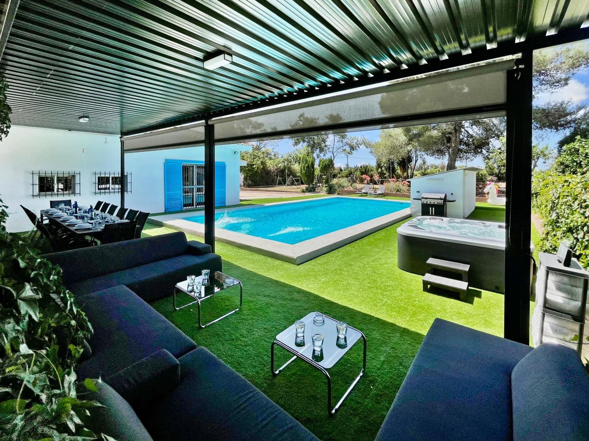 Villa San Patricio I Piscina Privada I Jacuzzi Spa I Bbq I Ps5 I Aire Acon I 3000M2 I 5Min-Centro Jerez de la Frontera Ngoại thất bức ảnh